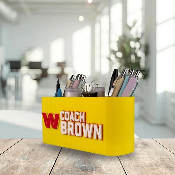 Personalized Washington Commanders Desk Organizer, Commanders Desk Decor - Picture 7 of 10